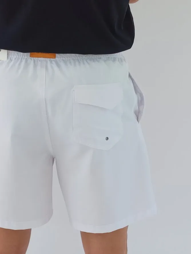 Pantaloneta Estivaneli color blanco para Caballero