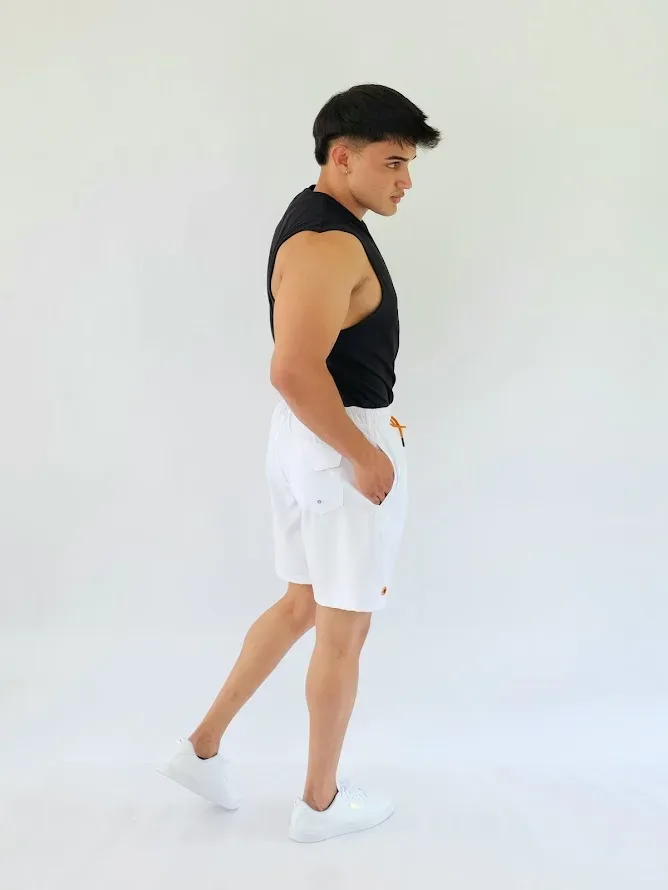 Pantaloneta Estivaneli color blanco para Caballero