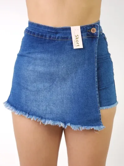 Enagua Short para dama color azul