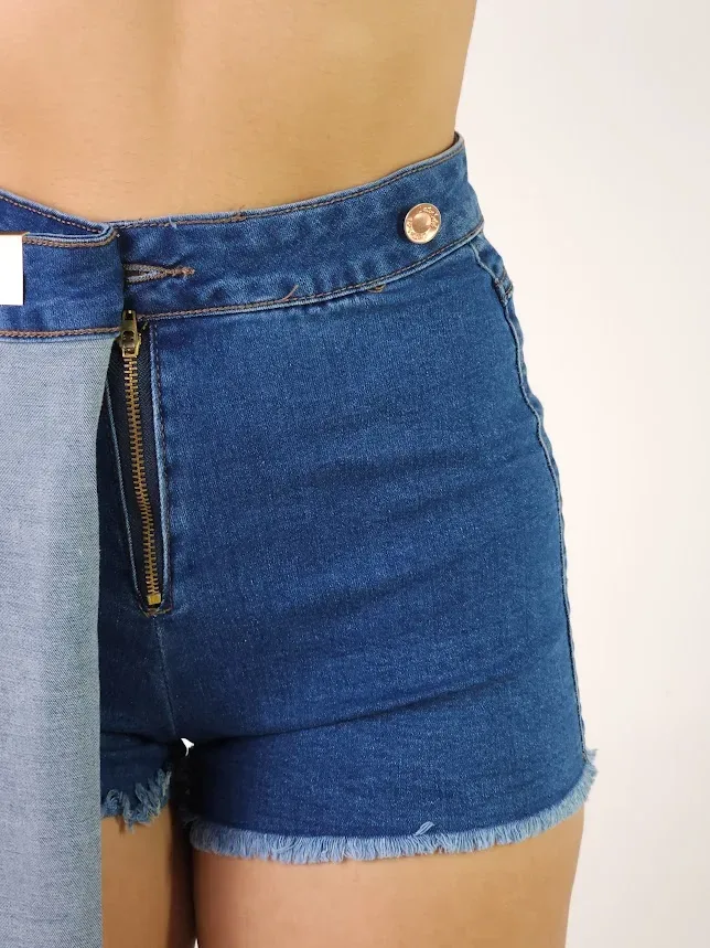 Enagua Short para dama color azul