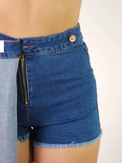 Enagua Short para dama color azul
