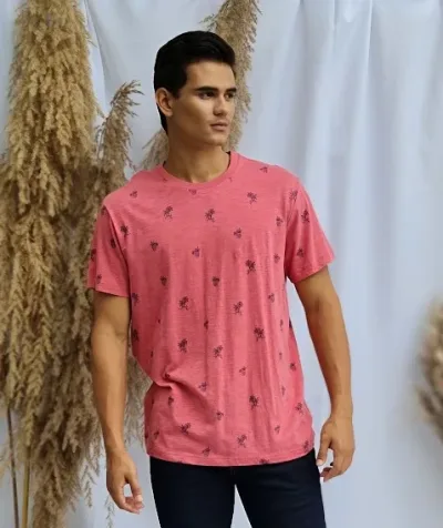 Camiseta Aéropostale para caballero color coral