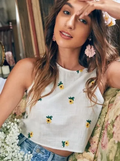 Blusa para dama color blanco