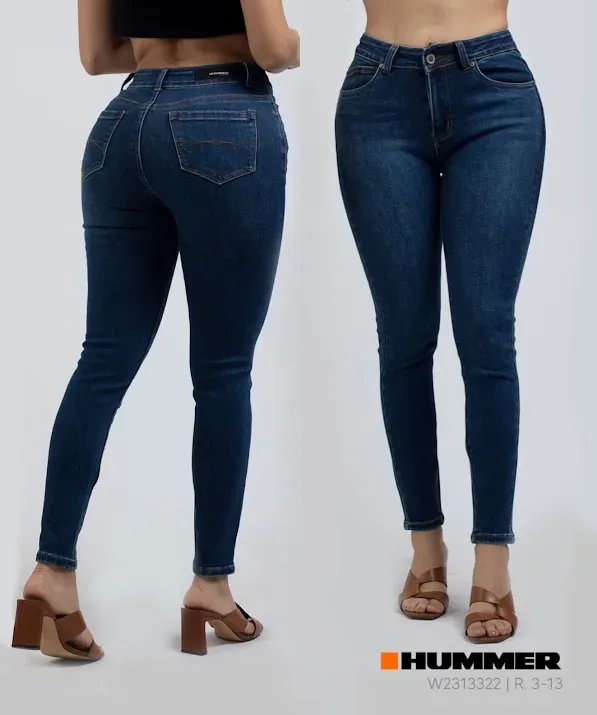 Jeans Hummer para dama High Rise color azul W2313322