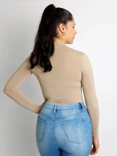 Body para dama color beige