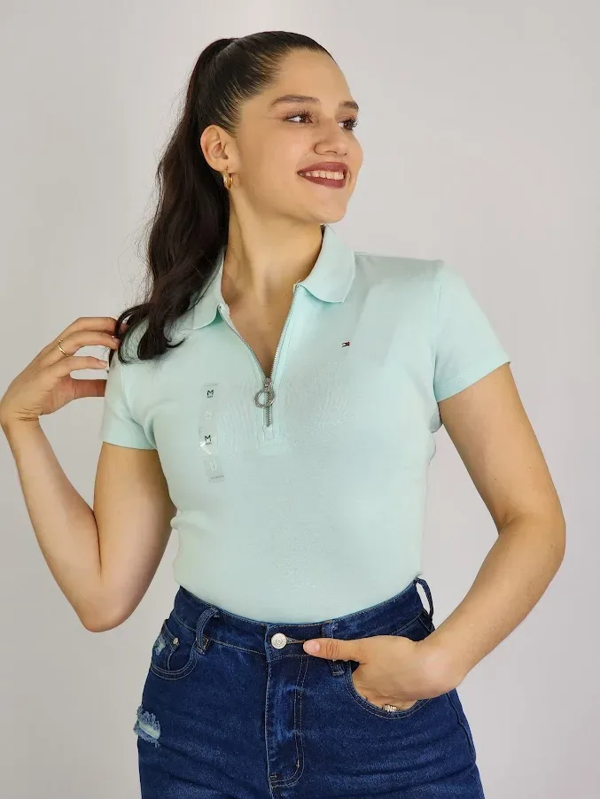 Camiseta Tommy Hilfiger para dama color verde menta