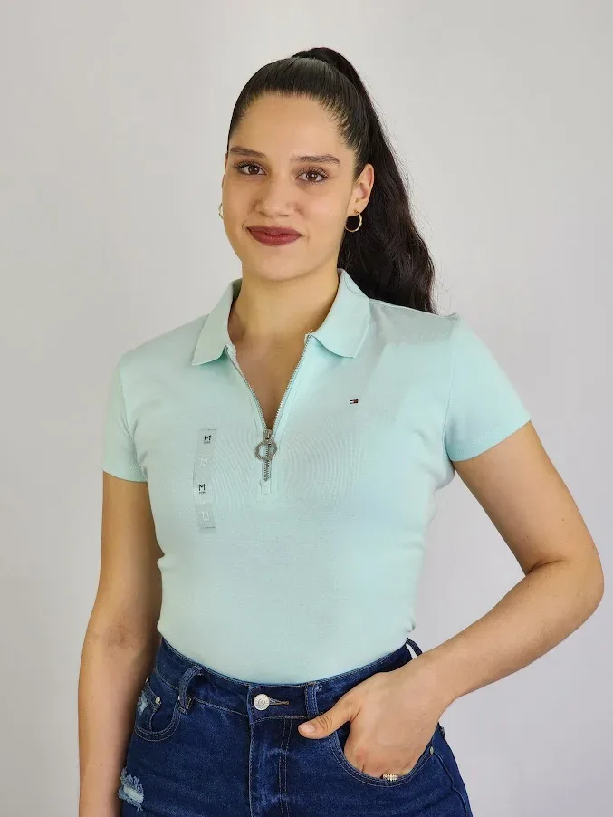 Camiseta Tommy Hilfiger para dama color verde menta