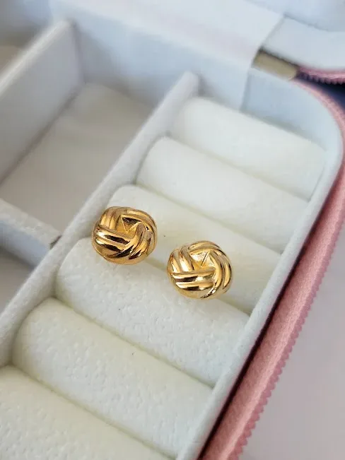 Aretes para dama de fantasía con diseño circular