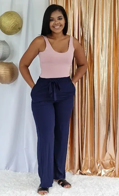 Pantalón para dama color azul