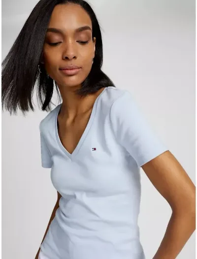 Camiseta Tommy Hilfiger color celeste claro