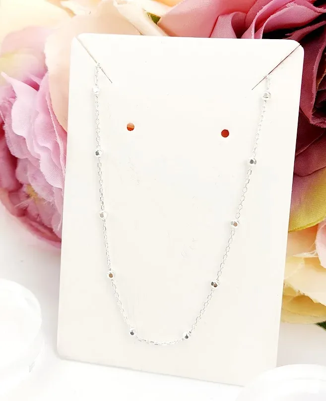 collar de plata 925 para dama con diseño circular