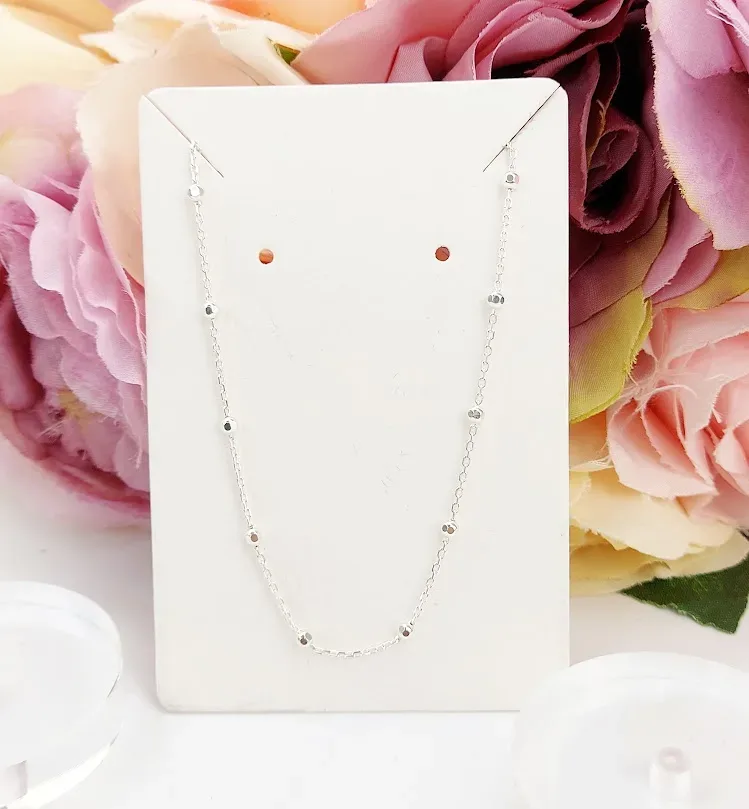 collar de plata 925 para dama con diseño circular