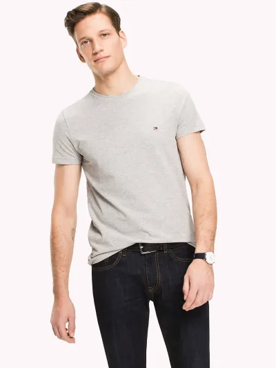 Camiseta Tommy Hilfiger para caballero color gris claro