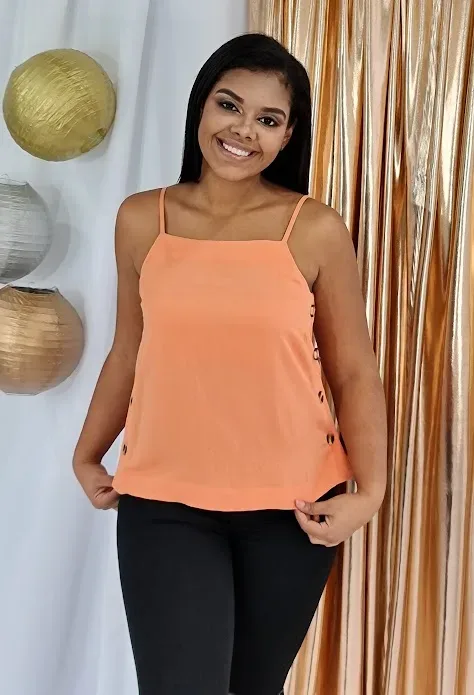 Blusa Mine para dama color naranja
