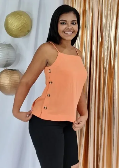 Blusa Mine para dama color naranja