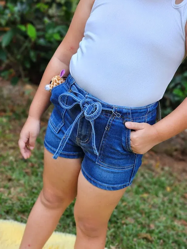 Short para niña color azul / Salvaje
