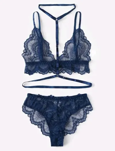 Lencería para dama color azul
