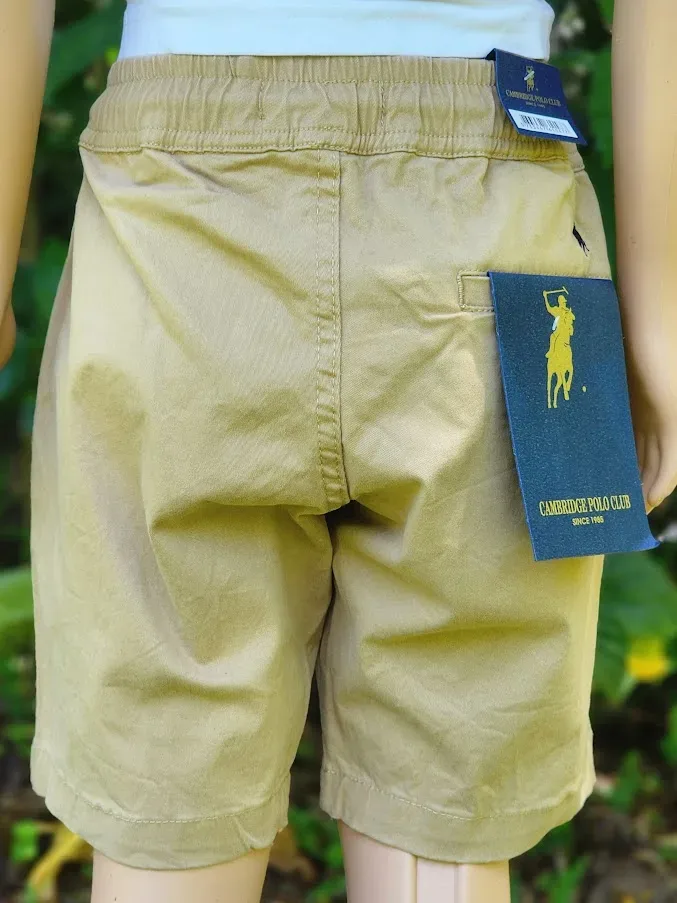 Short Cambridge Polo Club para niño color beige
