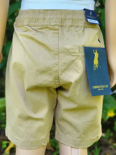 Short Cambridge Polo Club para niño color beige