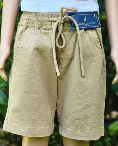 Short Cambridge Polo Club para niño color beige