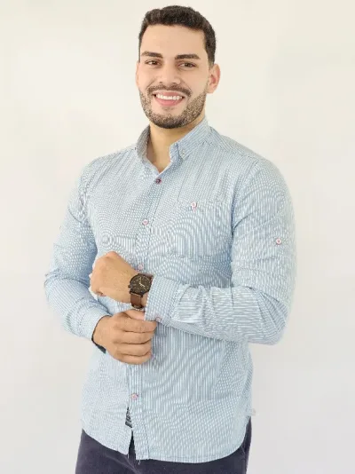 Camisa Hummer para caballero diseño a rayas