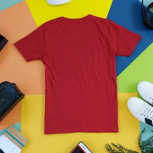 Camiseta Cambridge Polo Club para caballero color vino