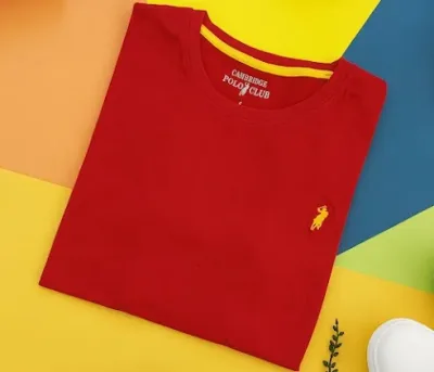 Camiseta Cambridge Polo Club para caballero color vino