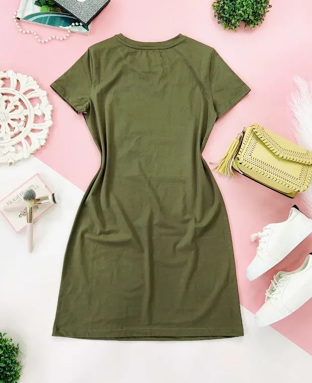 VestidoTommy Hilfiger para dama color verde musgo