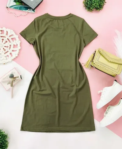 VestidoTommy Hilfiger para dama color verde musgo