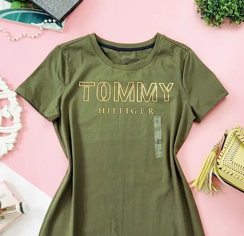 VestidoTommy Hilfiger para dama color verde musgo