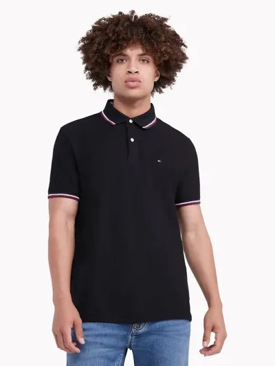 Camiseta Tommy Hilfiger para caballero color negro