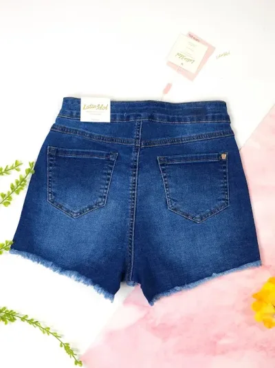 Enagua Short para dama color mezclilla