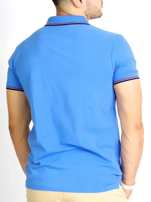 Camiseta Cambrige Polo Club para caballero color celeste oscuro