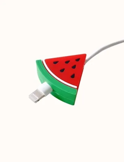 Protector para cable de cargador en forma de sandía