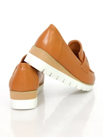 Zapatos Natural Elena Camel Pu para dama