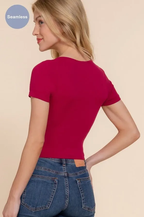 Blusa Active para dama color vino