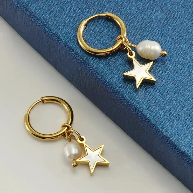Aretes para dama de acero inoxidable