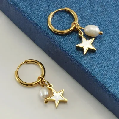 Aretes para dama de acero inoxidable