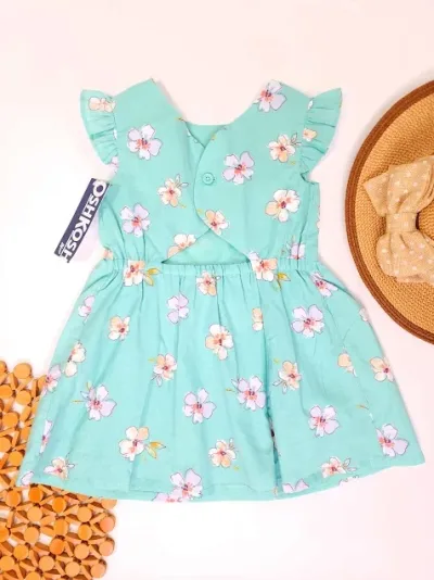 Vestido OshKosh  para niña color verde
