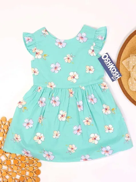 Vestido OshKosh  para niña color verde