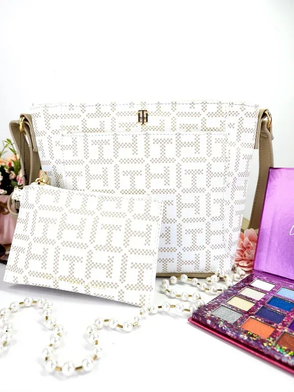 Bolso de hombro Tommy Hilfiger para dama color rosa