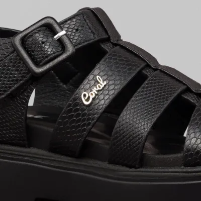 Sandalias Coral  Cleopatra 3 Black para dama