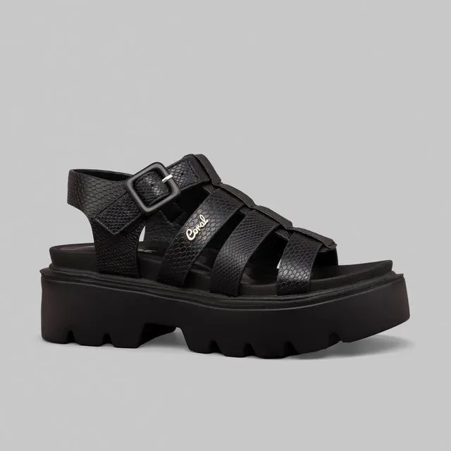 Sandalias Coral  Cleopatra 3 Black para dama