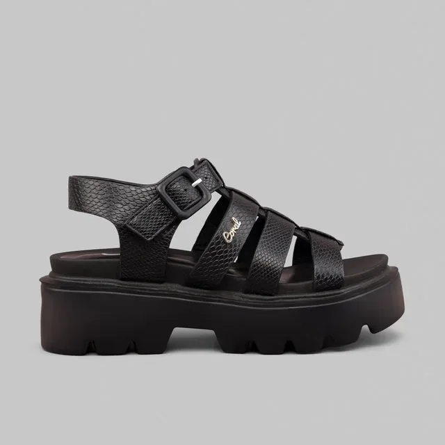 Sandalias Coral  Cleopatra 3 Black para dama