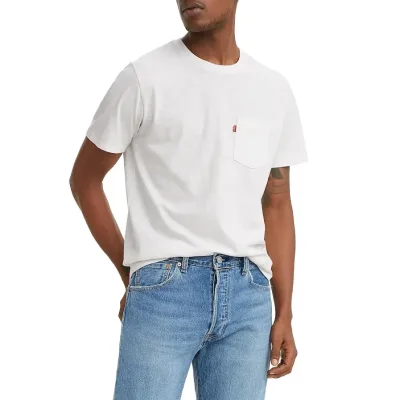 Camiseta Levis para caballero color blanco