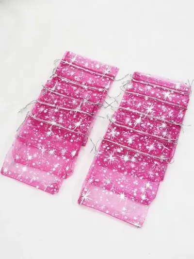 Set de 10 bolsas para regalo color morado