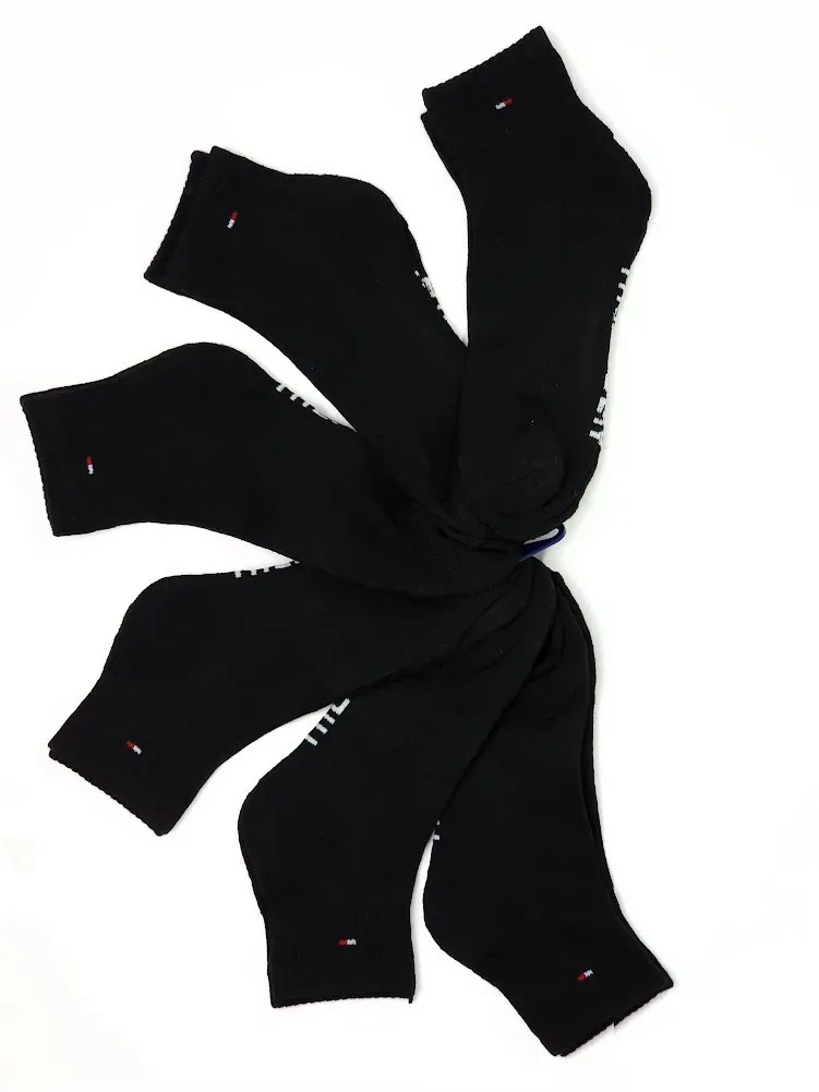 Set 6 pares de medias Tommy Hilfiger para caballero color negro