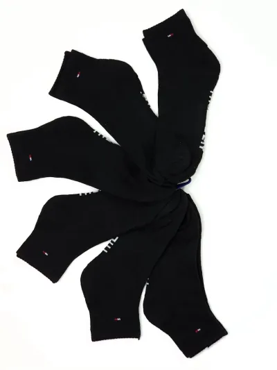 Set 6 pares de medias Tommy Hilfiger para caballero color negro
