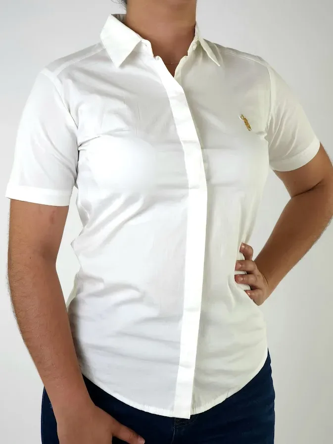 Camisa Cambridge Polo Club para dama color blanco
