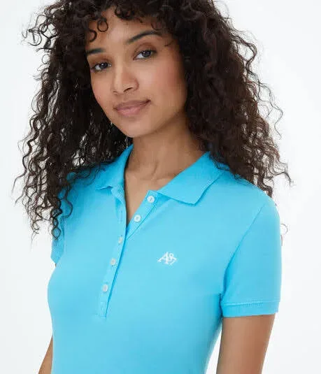 Camiseta Aéropostale  para dama color celeste